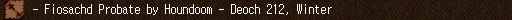 - Fiosachd Probate by