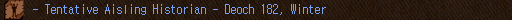 - Tentative Aisling Historian
