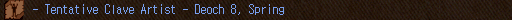 - Tentative Clave Artist