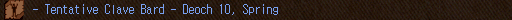 - Tentative Clave Bard