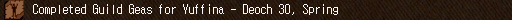 Completed Guild Geas for