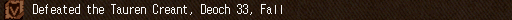 Defeated the Tauren Creant