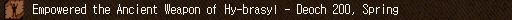 Empowered the Ancient Weapon of Hy-brasyl