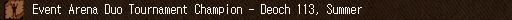 Event Arena Duo Tournament Champion