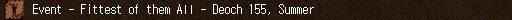 Event - Fittest of them All