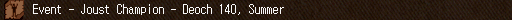 Event - Joust Champion