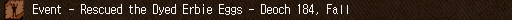 Event - Rescued the Dyed Erbie Eggs