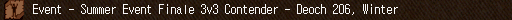 Event - Summer Event Finale 3v3 Contender