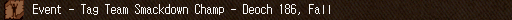 Event - Tag Team Smackdown Champ