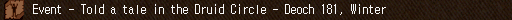 Event - Told a tale in the Druid Circle