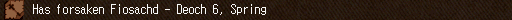 Has forsaken Fiosachd