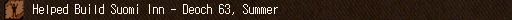 Helped Build Suomi Inn