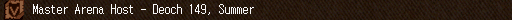 Master Arena Host