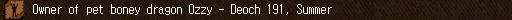 Owner of pet boney dragon