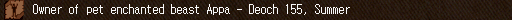 Owner of pet enchanted beast