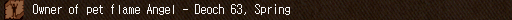 Owner of pet flame