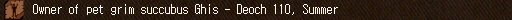 Owner of pet grim succubus