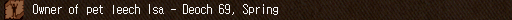 Owner of pet leech