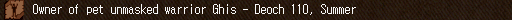 Owner of pet unmasked warrior