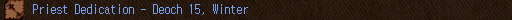 Priest Dedication