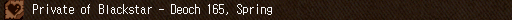 Private of Blackstar