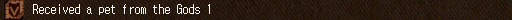 Received a pet from the Gods