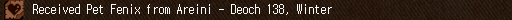 Received Pet Fenix from Areini