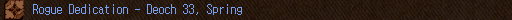 Rogue Dedication