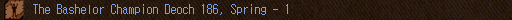 The Bashelor Champion