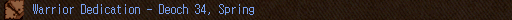 Warrior Dedication